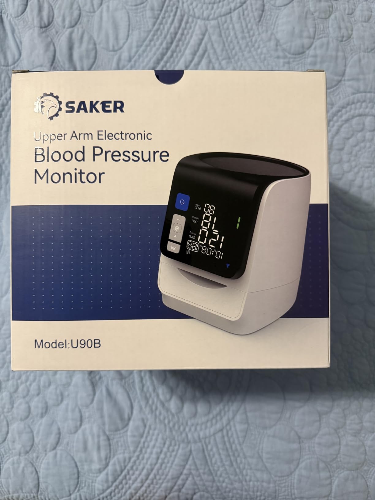 Saker Blood Pressure Monitor Upper Arm, No-Wrap BP Machine, FDA-Cleared | No-Wrap Slide-In Design, FDA-Cleared, Easy One-Touch Operation, 4 Users×199 Memory, Large Clear Display, 8.7-15.7 in Cuff customer photo 1