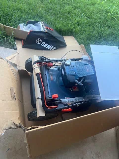 SENIX 22Inch 201cc 3-in-1 Gas Lawn Mower, Rear Wheel Self-Propelled Mower, 4-Cycle Engine, Steel Deck, Mulching/Bagging/Discharging customer photo 1