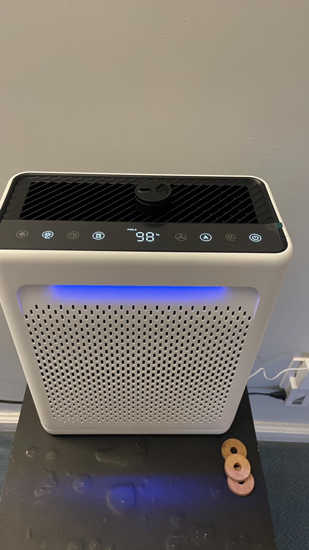 Air Purifier for Home Bedroom, CADR 270 Powerful Bedroom Air Cleaner | Washable Pre-Filter, Sleep Mode, AQI Display, AUTOMode with Aromatherapy, Reduce Pets Hair Dust Pollen Odor, DH-JH023 White customer photo 2