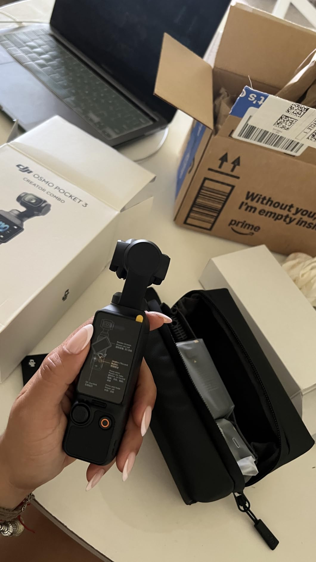DJI Osmo Pocket 3 Vlog Bundle, Vlogging Camera with 1'' CMOS & 4K/120fps | 3-Axis Stabilization, Spotlight Follow, Fast Focusing, DJI Mic Mini Included for Clear Sound, Video Camera for Photography customer photo 2