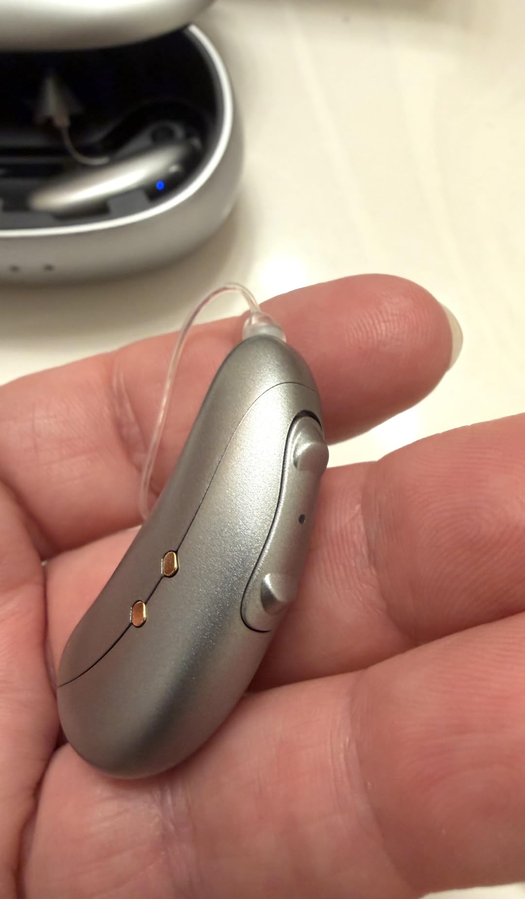 OTC Hearing Aids for Seniors Rechargeable with Noise Cancelling, High Gain | Long Battery Life, Crystal-Clear HD sound quality, No Whistling, Ergonomic Lightweight Fit, UV Cleaning, All-Day Comfortable customer photo 1