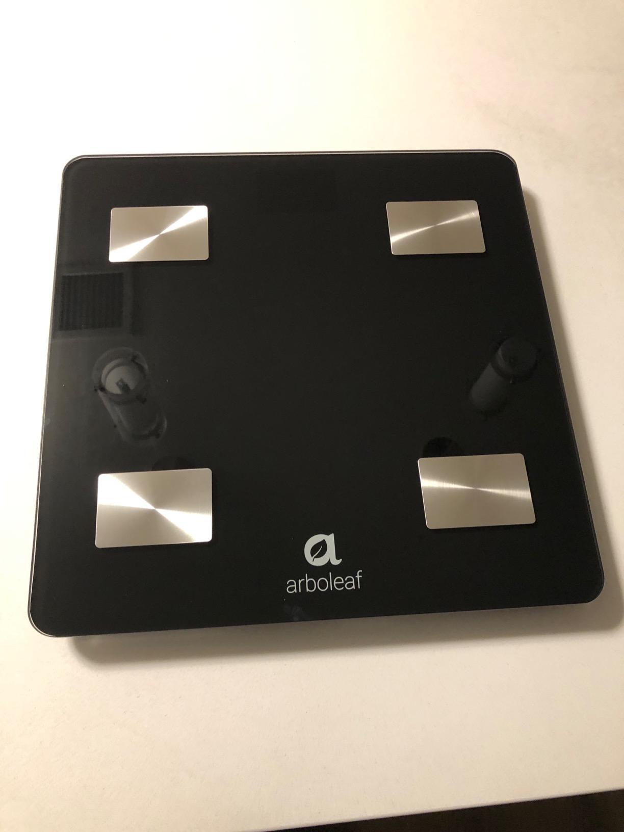 Arboleaf 8-Electrode Body Composition Scale with Handle Display, Black | Eye-level 5.3-inch Display, 50+ Body Metrics, Bluetooth App Sync, and 400 lb Capacity for Everyday Home Fitness Tracking customer photo 2