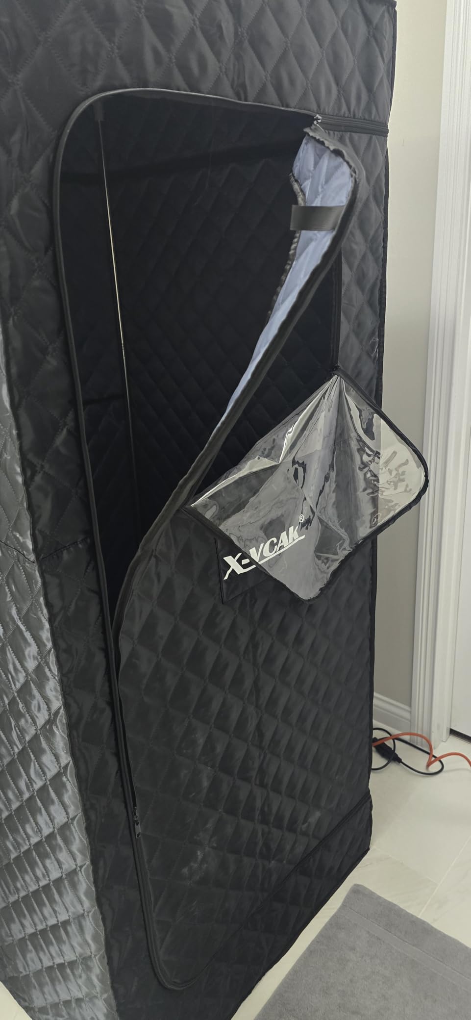 X-Vcak Upgraded 2 Person Sauna, Portable Sauna with 5 Layer Waterproof, Portable Steam Sauna Tent with 2 Steamers, 2 Folding Chair, 71 x 49 x 36 inches customer photo 1