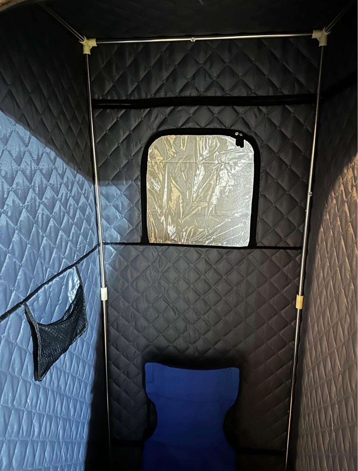 X-Vcak Upgraded 2 Person Sauna, Portable Sauna with 5 Layer Waterproof, Portable Steam Sauna Tent with 2 Steamers, 2 Folding Chair, 71 x 49 x 36 inches customer photo 2