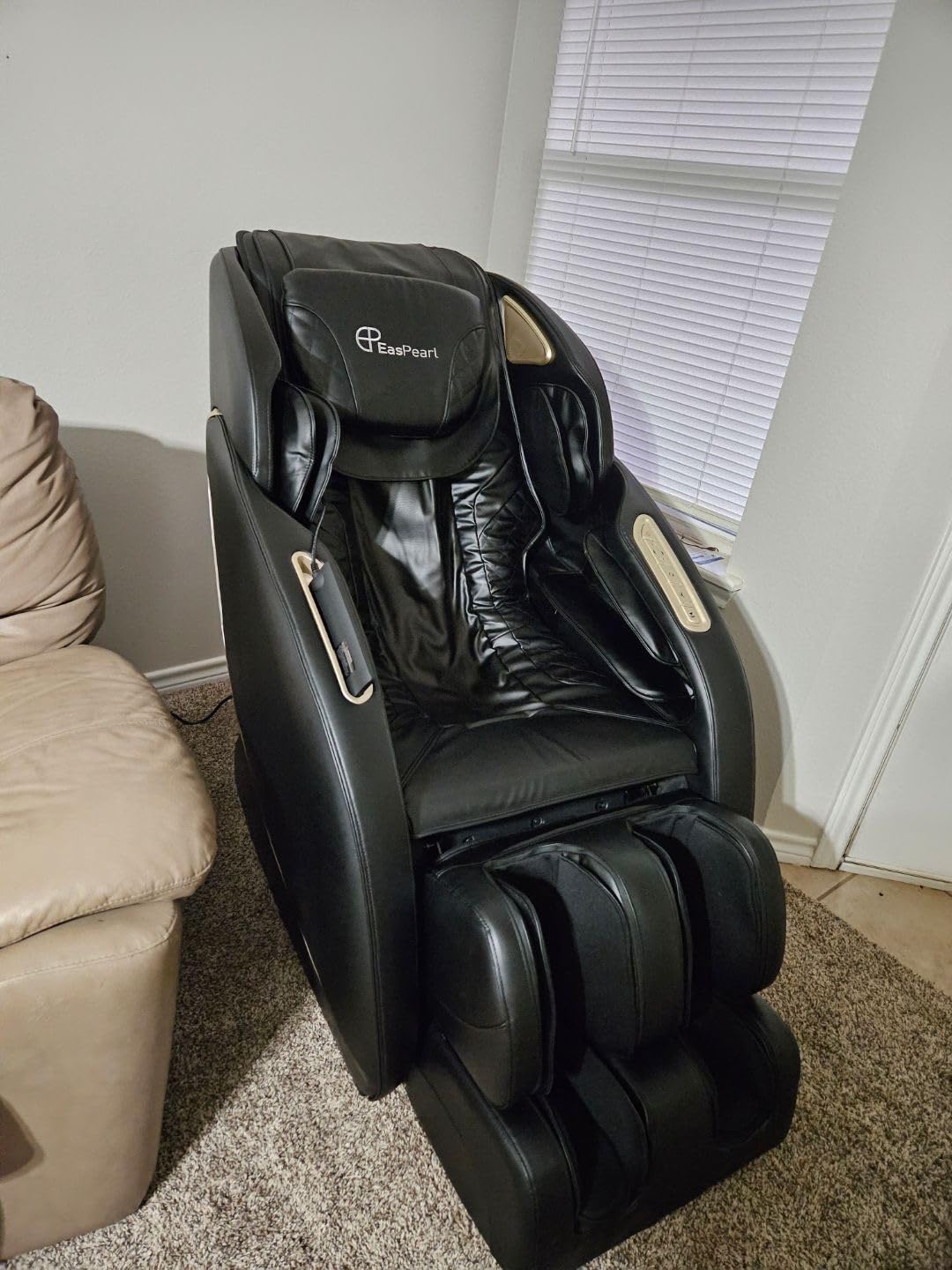 Massage Chair Full Body, Zero Gravity SL-Track Shiatsu Massage Recliner with Heating, Auto Extend Footrest, APP Control, Yoga Stretch & Sleep Mode - High-End Massage Chair for Home, Tall People customer photo 1