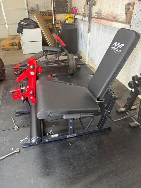Mikolo Leg Extension and Curl Machine, Adjustable Leg Curl Machine for Home Gym, Seated Leg Extension and Lying Leg Curl Machine, Leg Workout Equipment with 1:1 Resistance System customer photo 2
