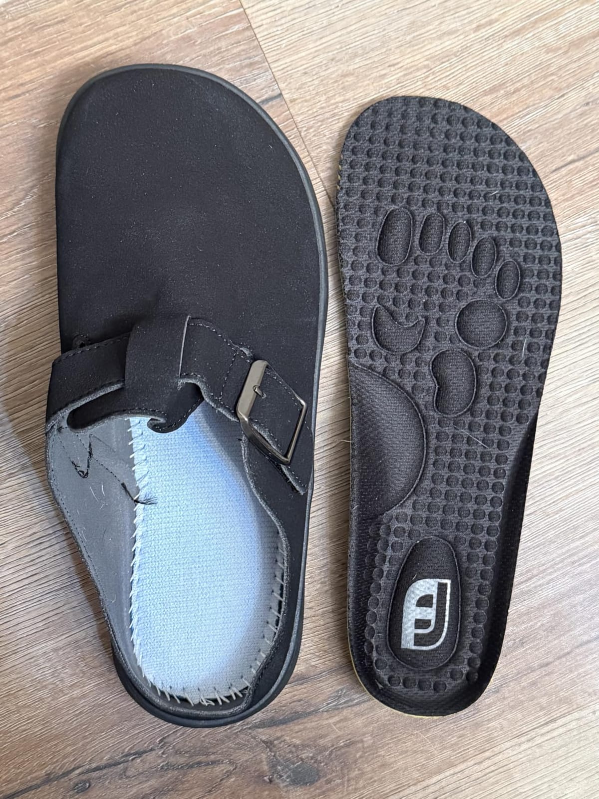 JOINFREE Mules for Womens Wide Slip-on Diabetic Suede Clogs Adjustable Casual Walking Mules for Swollen Edema Comfortable Non-Slip Mules for Women Indoor Outdoor Backless Potato Shoes customer photo 1