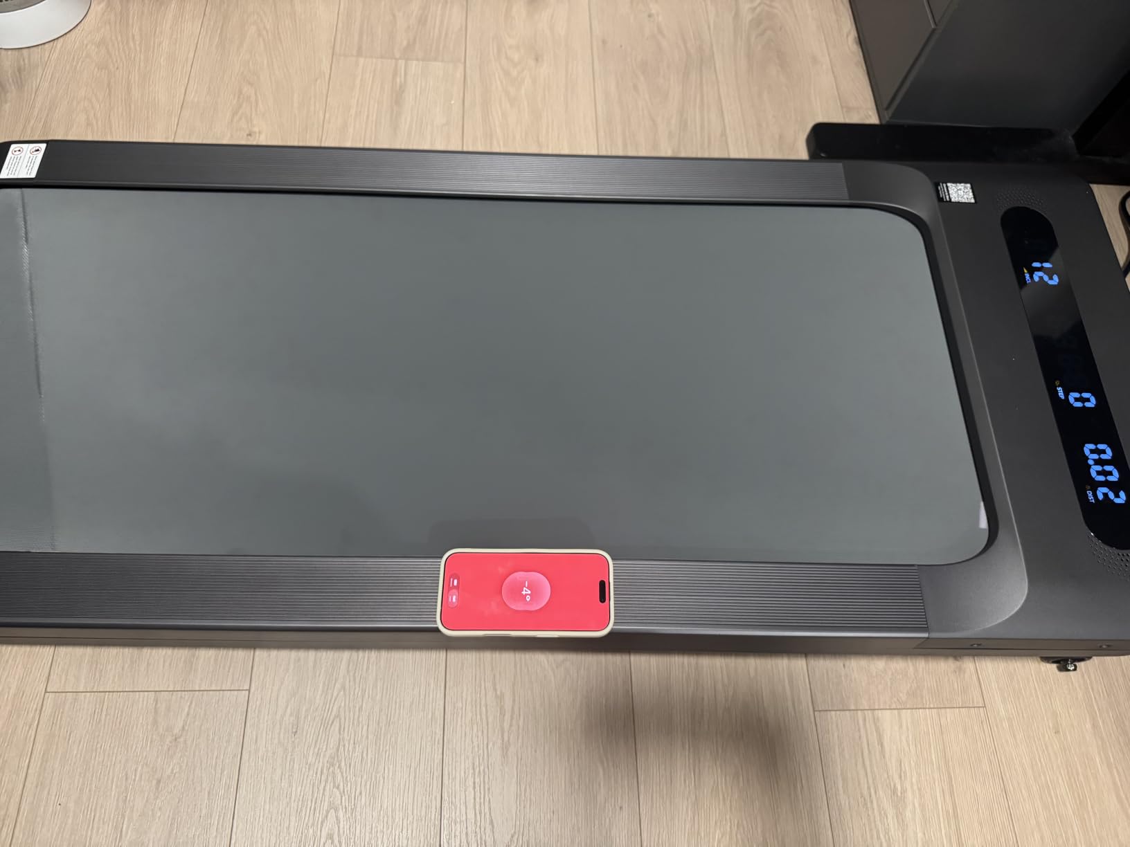 MERACH UltraWalk W60 Walking Pad Treadmill with 12% Auto Incline, Under Desk Walking Pad 400lb Capacity, Max 3.5HP Heavy Duty Walking Pad with Incline for Tall People with BT Speaker, RGB Light & APP customer photo 2
