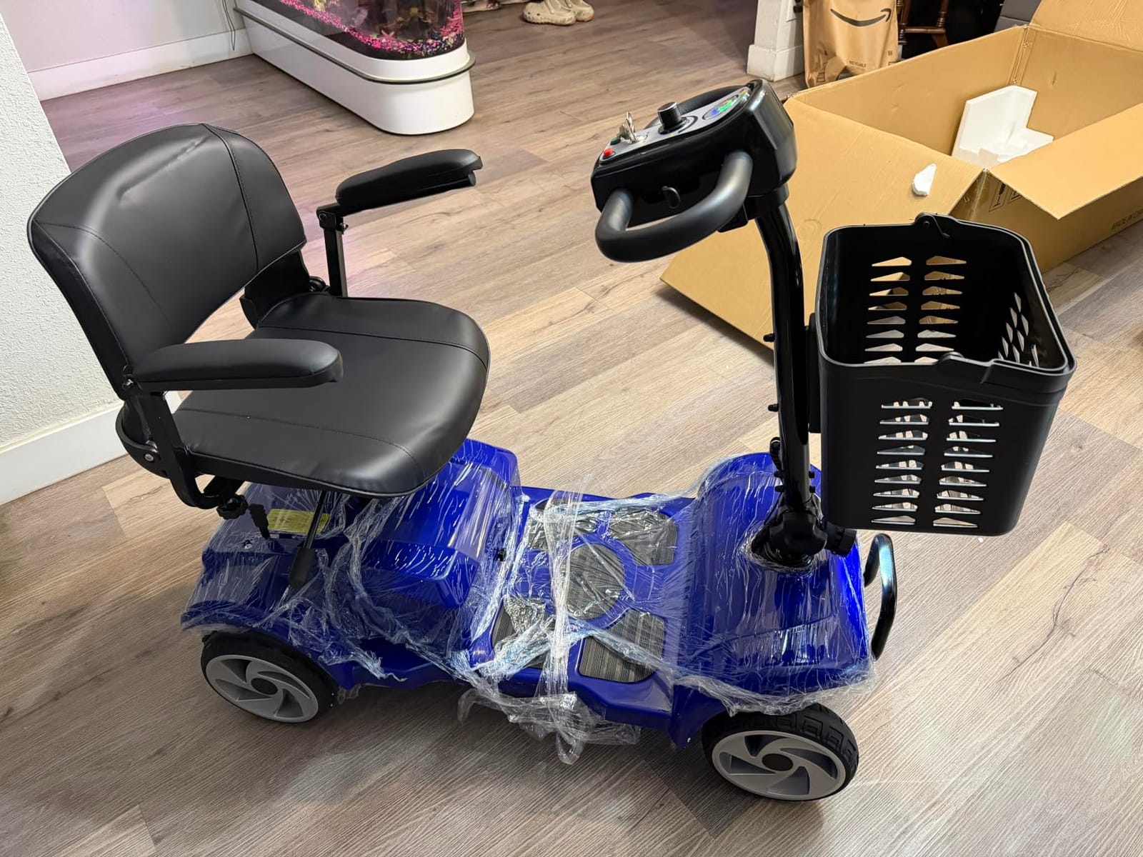 4 Wheel Mobility Scooters for Seniors & Adults, 20 Miles, 6.2 MPH | All Terrain Powered Mobility Scooters, Lightweight Foldable Mobility Scooter with LED Headlight & Front Basket customer photo 2