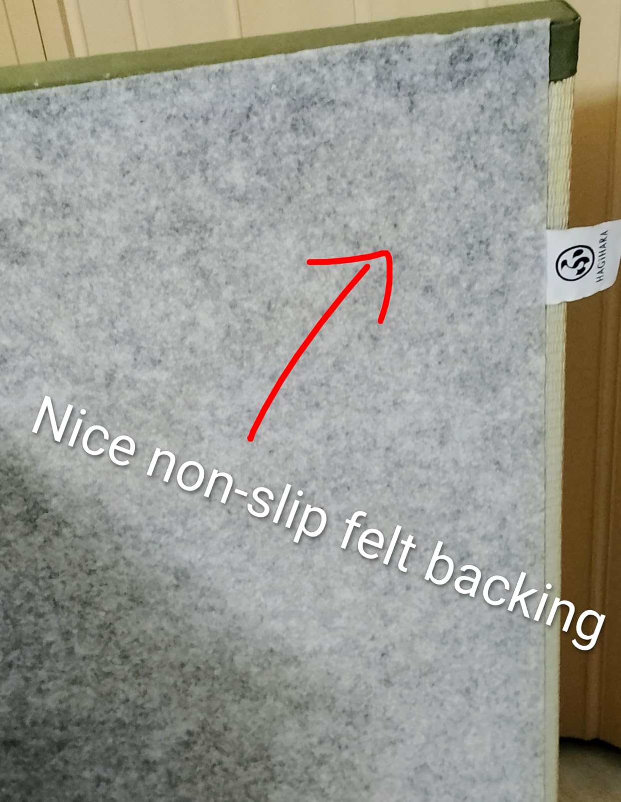 HAGiHARA Japanese Tatami Mat, Folding Rush Grass Floor Mattress | Breathable Igusa Rush Grass Tatami with Foldable Design for Floor Comfort customer photo 2