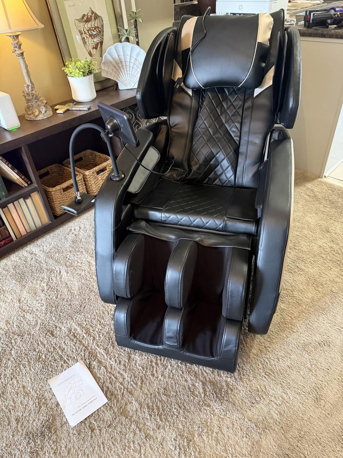 Massage Chair Full Body, Zero Gravity Massage Recliner Chair with 10 Fix Rollers & Foot Shiatsu, Leg & Back Heating, Full Body Air Pressure, Touch Screen, Auto Modes, Deep Yoga Stretch for Home Office customer photo 2