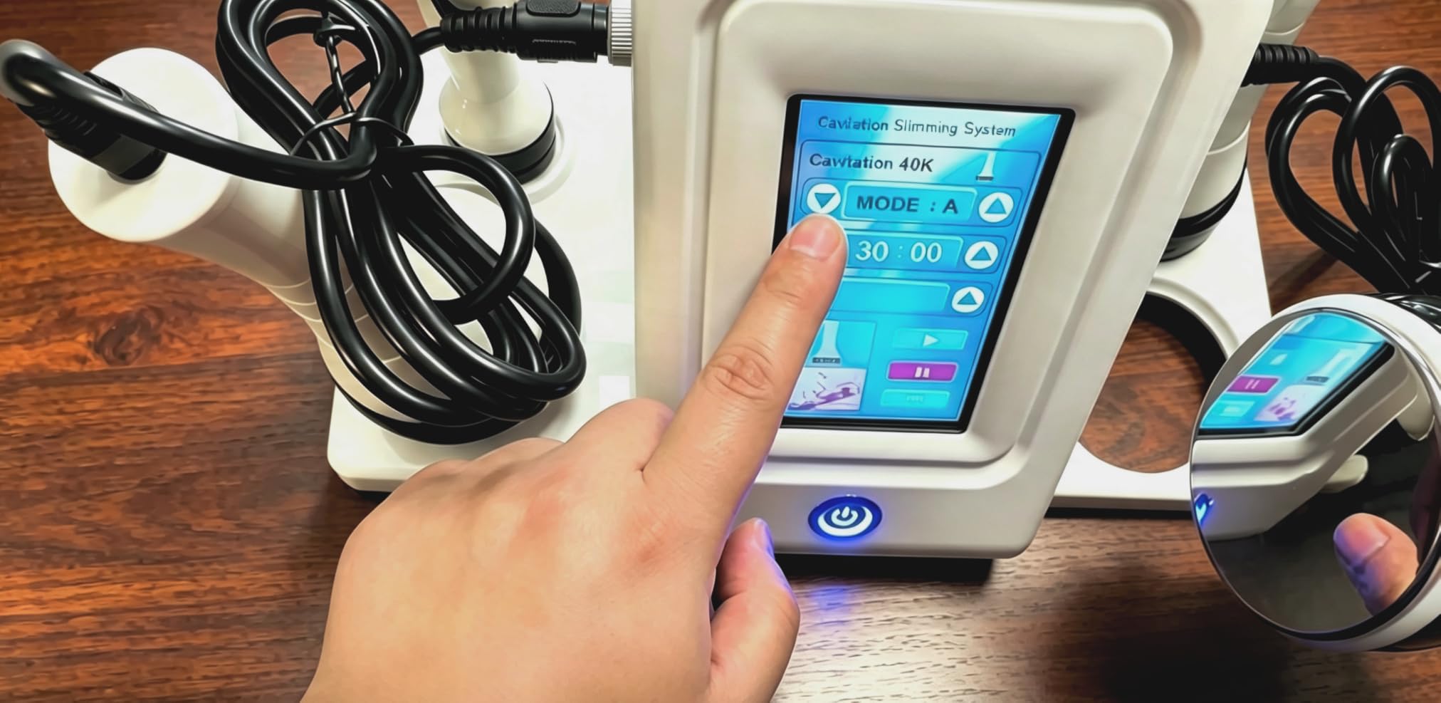 Oyned 40kHz Ultrasonic Multifunctional Home SPA Skin Care Beauty Device | 4 Probes with Scraping & Cupping Functions, Smart Touch Screen customer photo 2