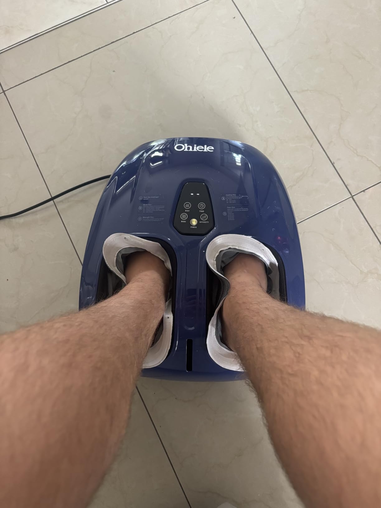 Shiatsu Foot Massager with Heat and Remote Control for Plantar Fasciitis | Deep Kneading, 4 Modes 5 Levels, Auto Shut-Off, Fits to Size 13, Gifts for Women Men Mom Dad(Purple) customer photo 1