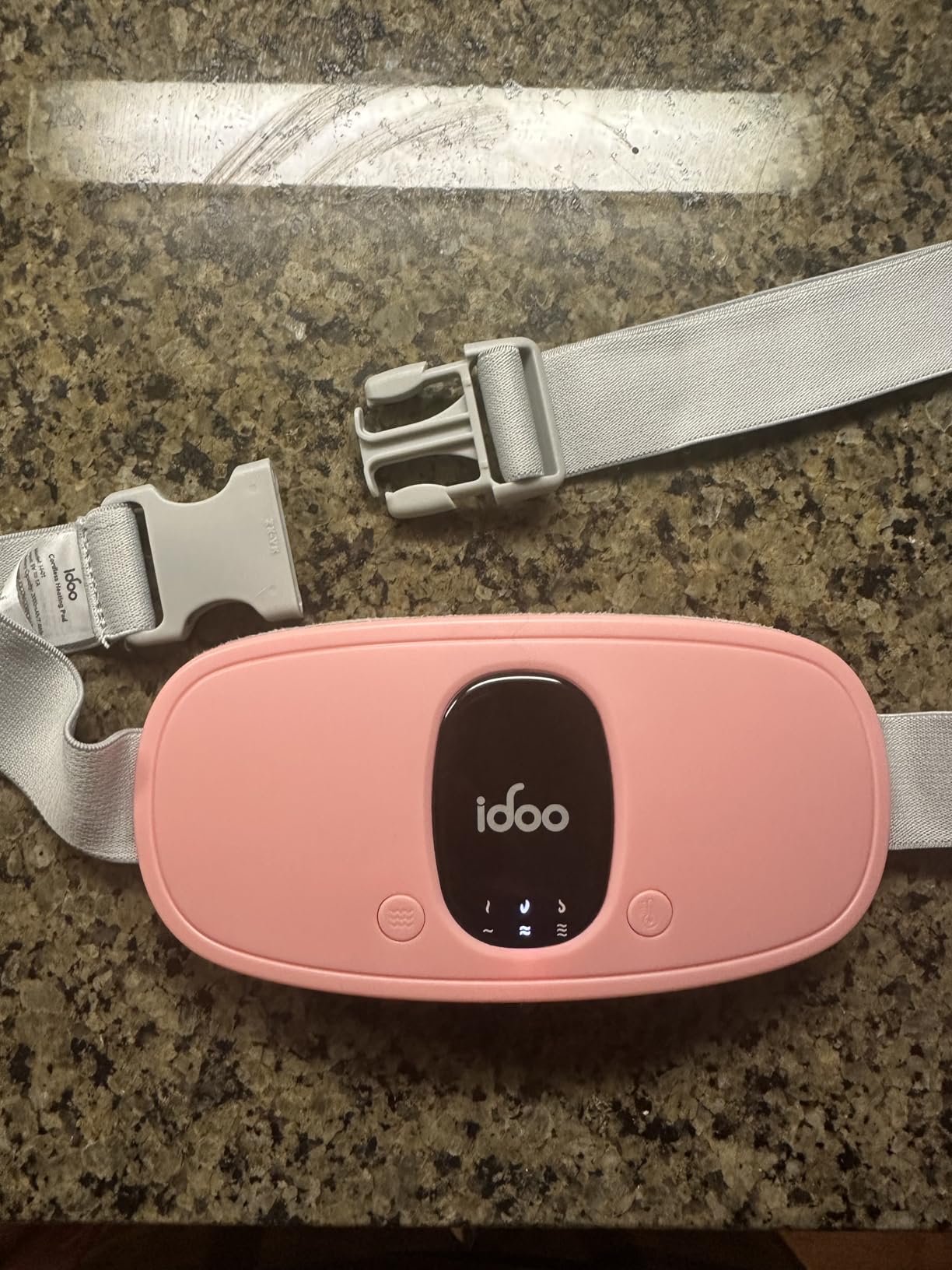 iDOO Cordless Heating Pad for Menstrual Cramps, Lightweight & Portable, Back & Belly Wrap for Menstrual Cramps, 3 Heat Levels 3 Massage, FSA Eligible Item, Gift for Women, Mom, Wife & Girlfriend customer photo 1