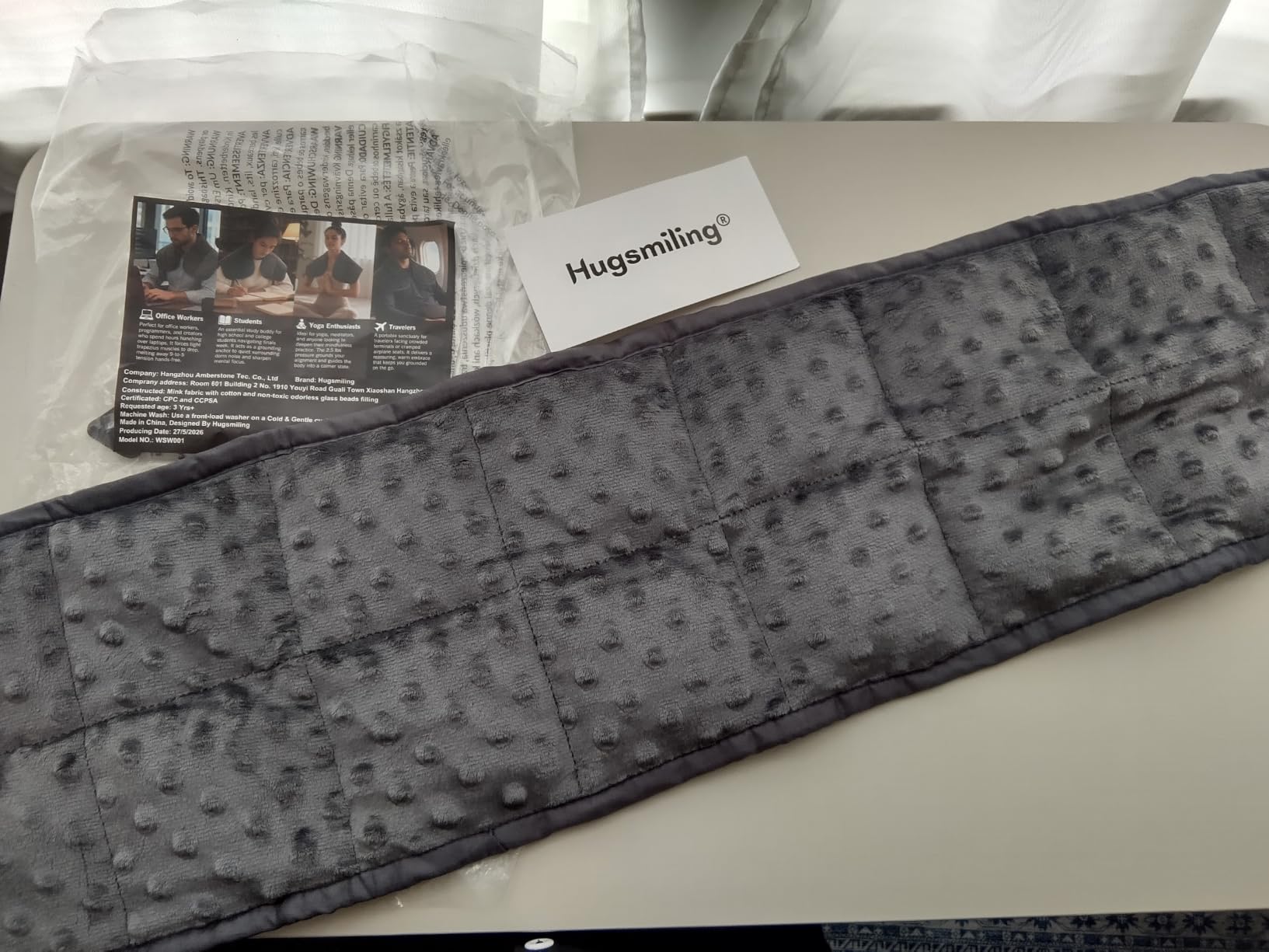 Weighted Shoulder Neck Wrap 2.5LBS, Sensory Neck Wrap | One side Cotton reverse Minky Dots for Tactical for Kids Teens and Adults, Gentle Machine Washable customer photo 1