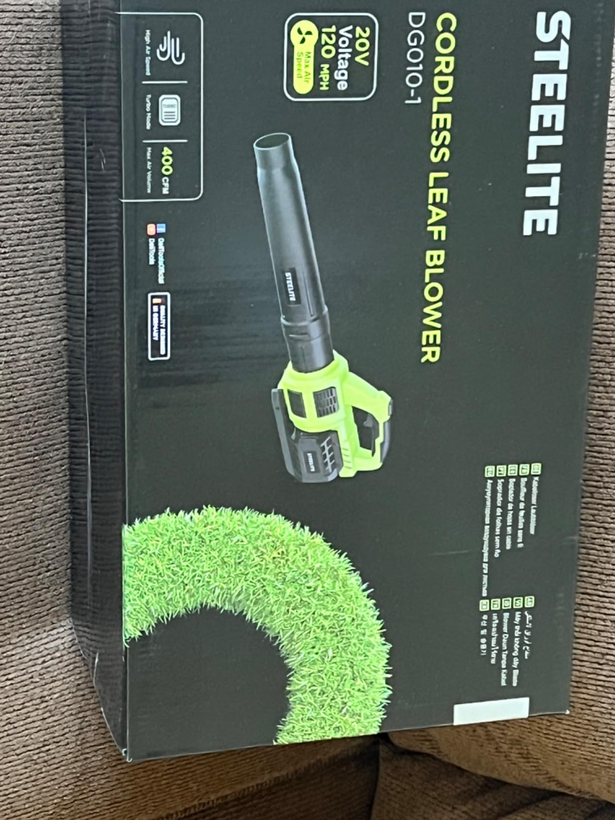 STEELITE 20V Brushless 13-Inch Cordless Electric Lawn Mower for Small Yards | 4.0Ah Battery & Charger Included, Ultra-Lightweight Only 20.5 lbs, 5-Position Height Adjustment, 8-Gallon Bag customer photo 2