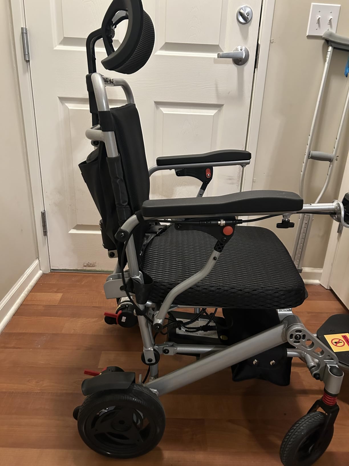 30+Mile Lightest Electric Wheelchair, 100% Carbon Fibre, LCD Screen, Brushless Motor,All Terrain Power Wheelchair Airline Approved, Portable Wheelchairs with 2 Lithium Batteries customer photo 1