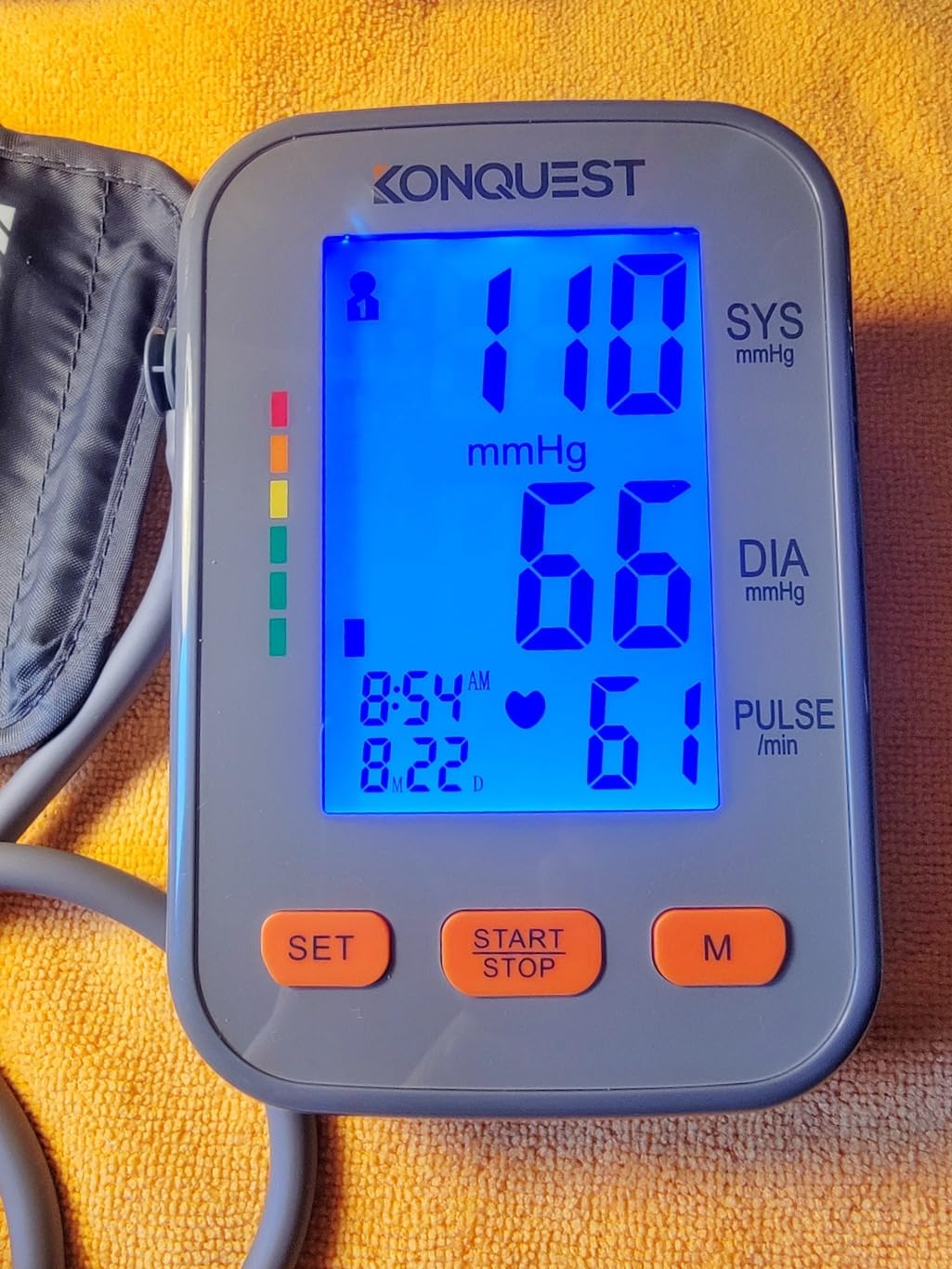 Konquest KBP-2704A Automatic Upper Arm Digital Blood Pressure Monitor - Large Backlit Display - Irregular Heartbeat Detector - Blood Pressure Monitor for Home Use - Digital BP Cuff Tensiometro customer photo 2