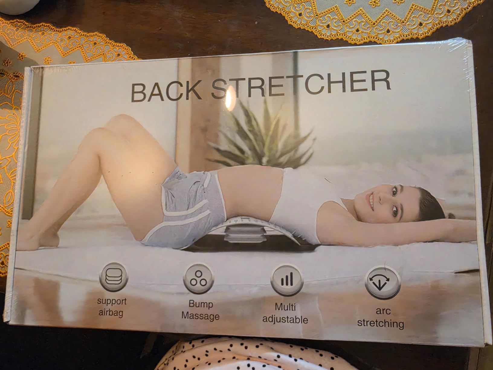 Docemel Back Stretcher for Lower Back Pain Relief, Adjustable Inversion Lumbar Traction Device, Lumbar Support Board for Spinal Decompression and Scoliosis, Sciatic Nerve Release Tool, Back Cracker Board customer photo 1
