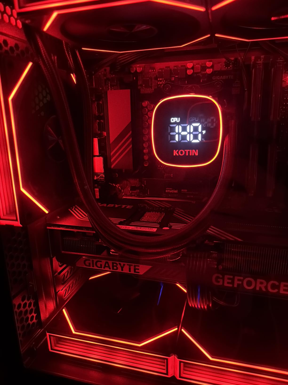 KOTIN Gaming PC Desktop, Ryzen 7 9800X3D, RTX 5070 12GB, 32GB DDR5, 1TB SSD, 11.3