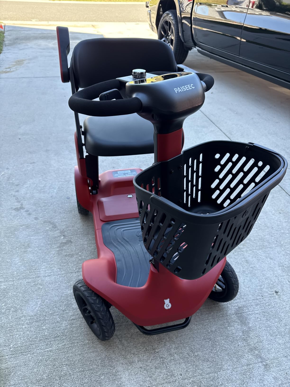PAISEEC S3 Mobility Scooter for Seniors, 25/40 Mi, 2-Step Fold, Lightweight | 300 lbs Capacity, Smart AI Speed Control, All-terrain Electric Mobility Scooter for Adults, Long Range Travel Scooter customer photo 1