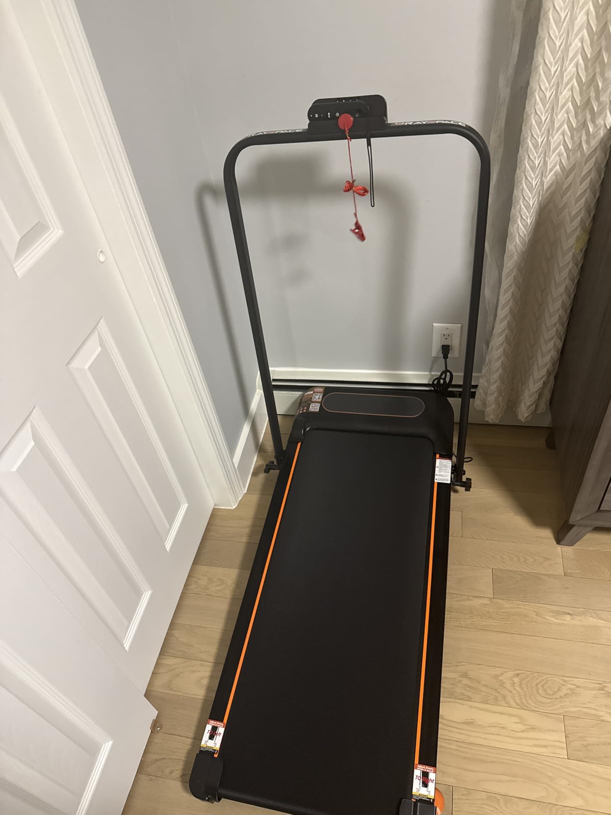 Walking Pad with 15% 12-Level Auto Incline & Handle Bar, 450 lbs Capacity UI Screen, Speaker Under Desk Treadmill, APP & Remote Control, Treadmills for Home Hiking customer photo 2