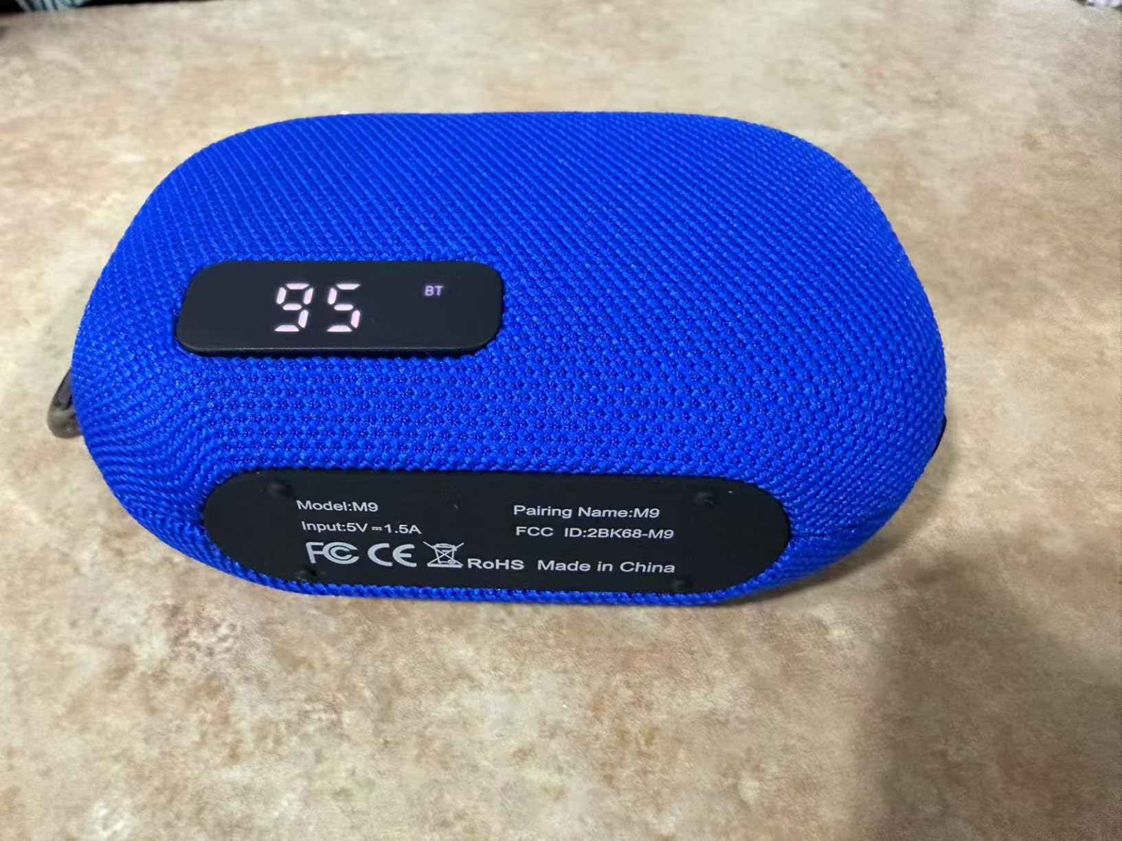 Portable Bluetooth Speaker, IP67 Waterproof Shower Speaker with Digital Battery Display, Powerful Sound, 24H Playtime, TWS Pairing, USB/TF Card, Small Speaker for Outdoor Travel Home, Gift-Black customer photo 1