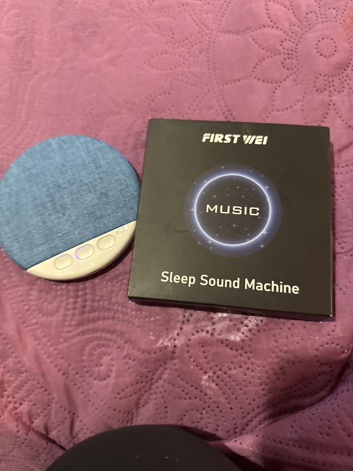 Under Pillow Speaker for Sleeping, Bluetooth Sleep Speaker with White Noise Machine and Timer, Headphone-Free Mini Sound Speaker for Side Sleepers (Blue) customer photo 1