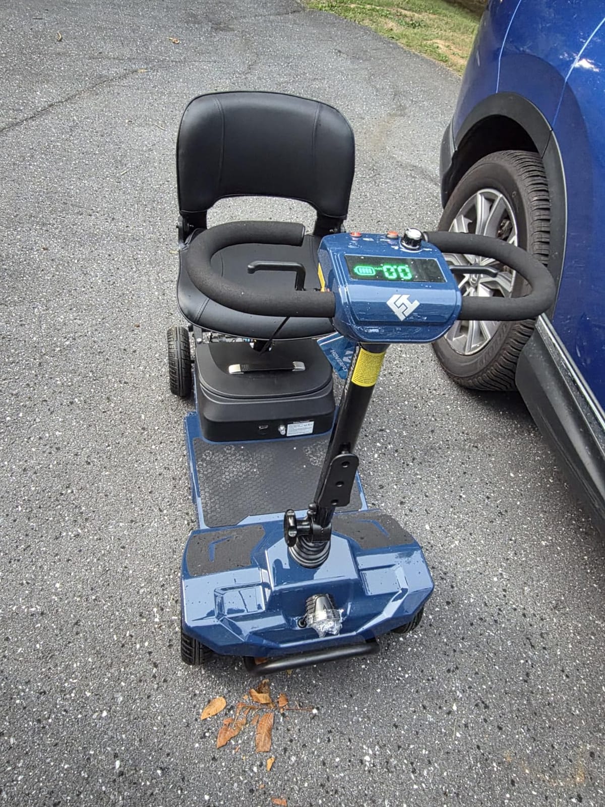 Hoverfly 4-Wheel Mobility Scooter for Seniors/Adult, NFC Keyless Start Navy customer photo 1