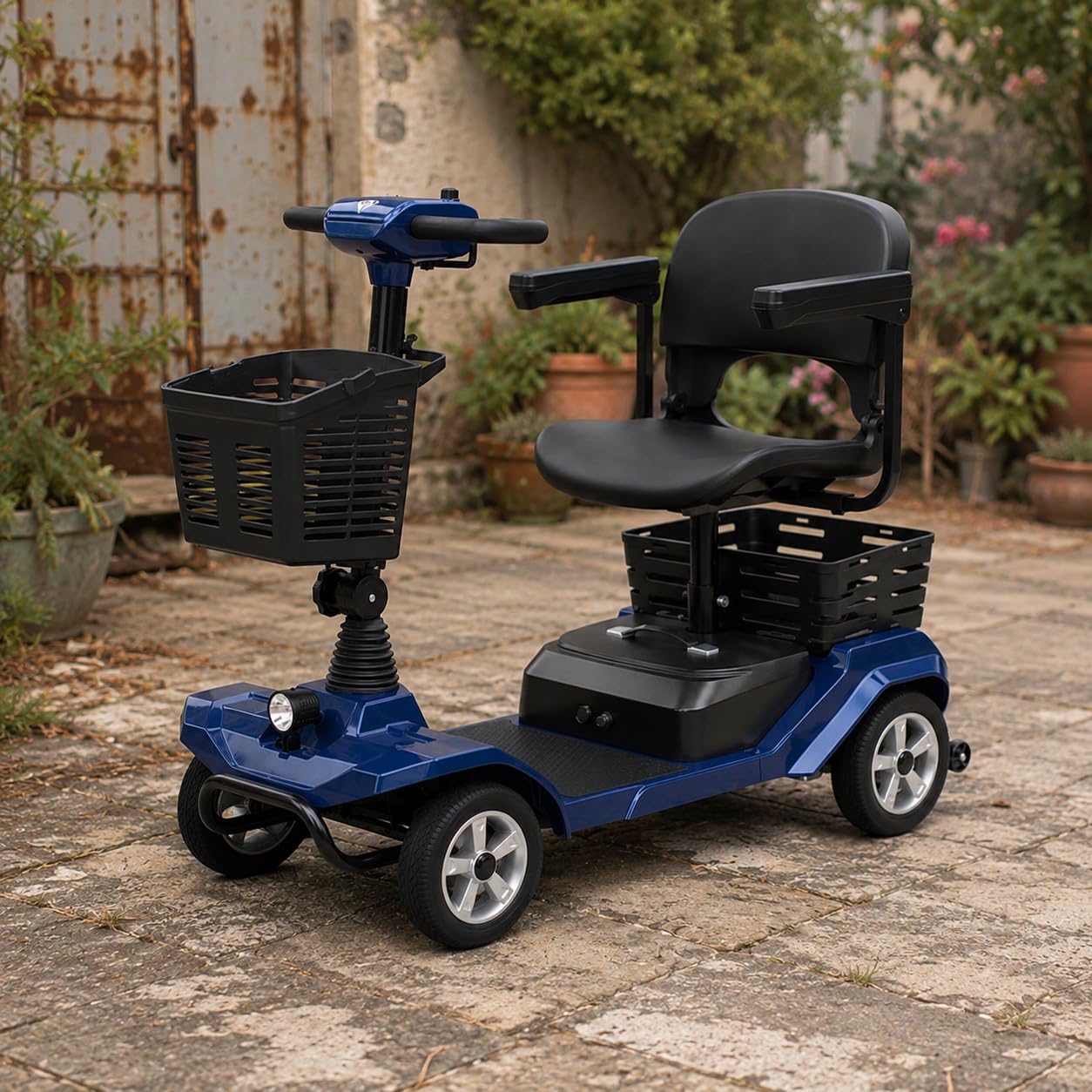 Hoverfly 4-Wheel Mobility Scooter for Seniors/Adult, NFC Keyless Start Navy customer photo 2