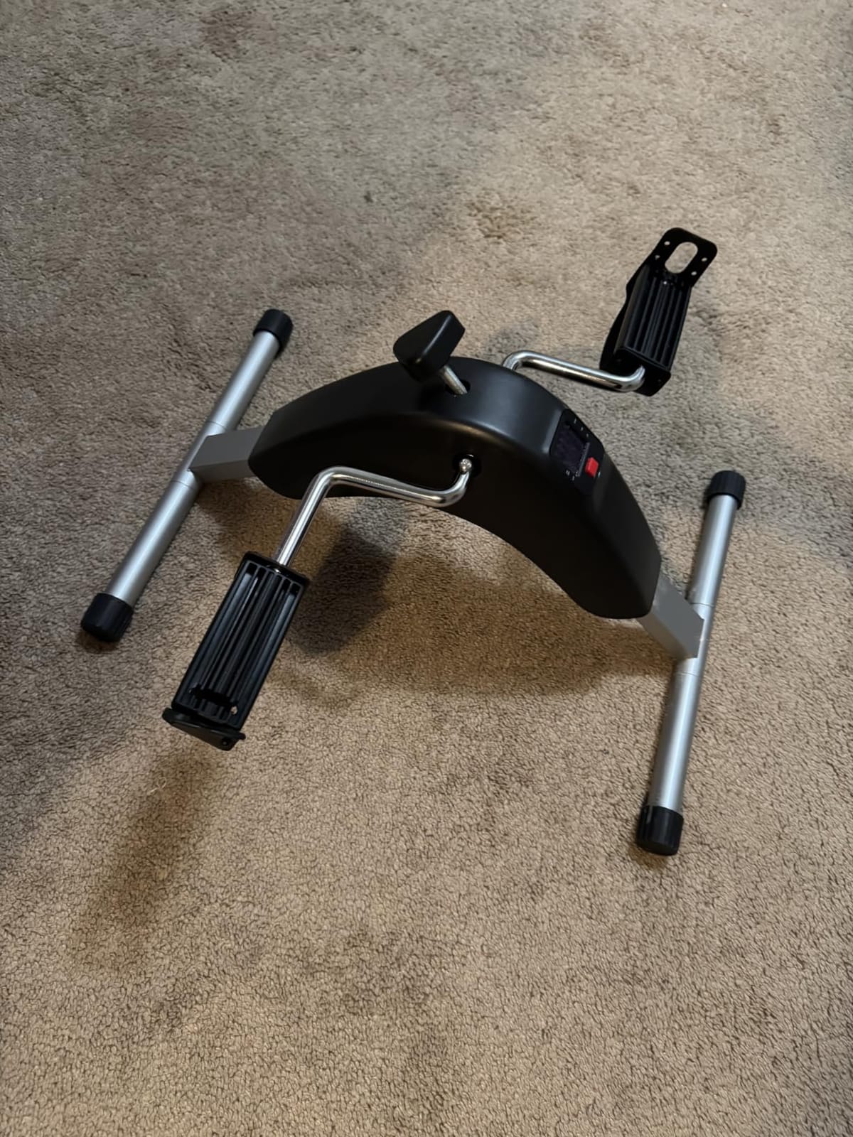 an Pedal Exerciser, Under Desk Bike for Adults, Mini Exercise Bike | Adjustable Resistance Foot Peddler for Sitting Desk, Under Desk Bike with LCD Monitor for Home Office customer photo 2