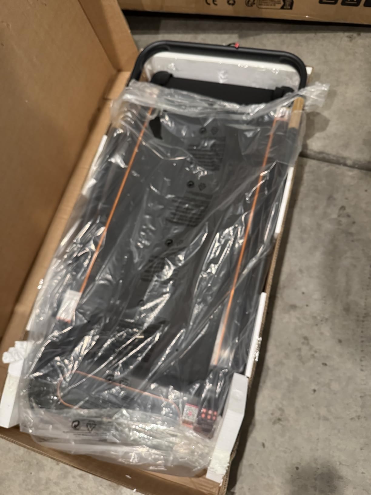 Walking Pad Treadmill with 15% Incline & Dual LED Display, 4 in 1 Walking Pad with Handle Bar, 3.5HP Foldable Treadmill with Incline, Treadmills for Home 350LBS, 4 Adjustable Incline, RGB Light customer photo 1