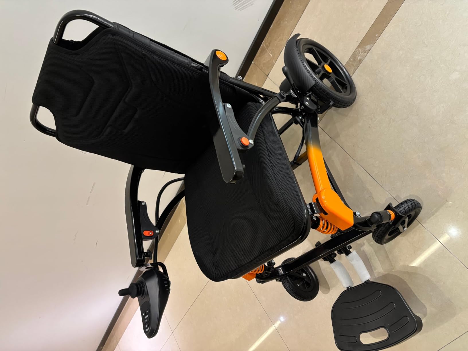 Only 39LB Ultra Lightweight Foldable Electric Wheelchairs for Adults | 25 Miles Long Travel Range, 500W Brushless Motors, 350LBS Weight Capacity, All Terrain, Portable, For Seniors Indoor&Outdoor Use customer photo 1