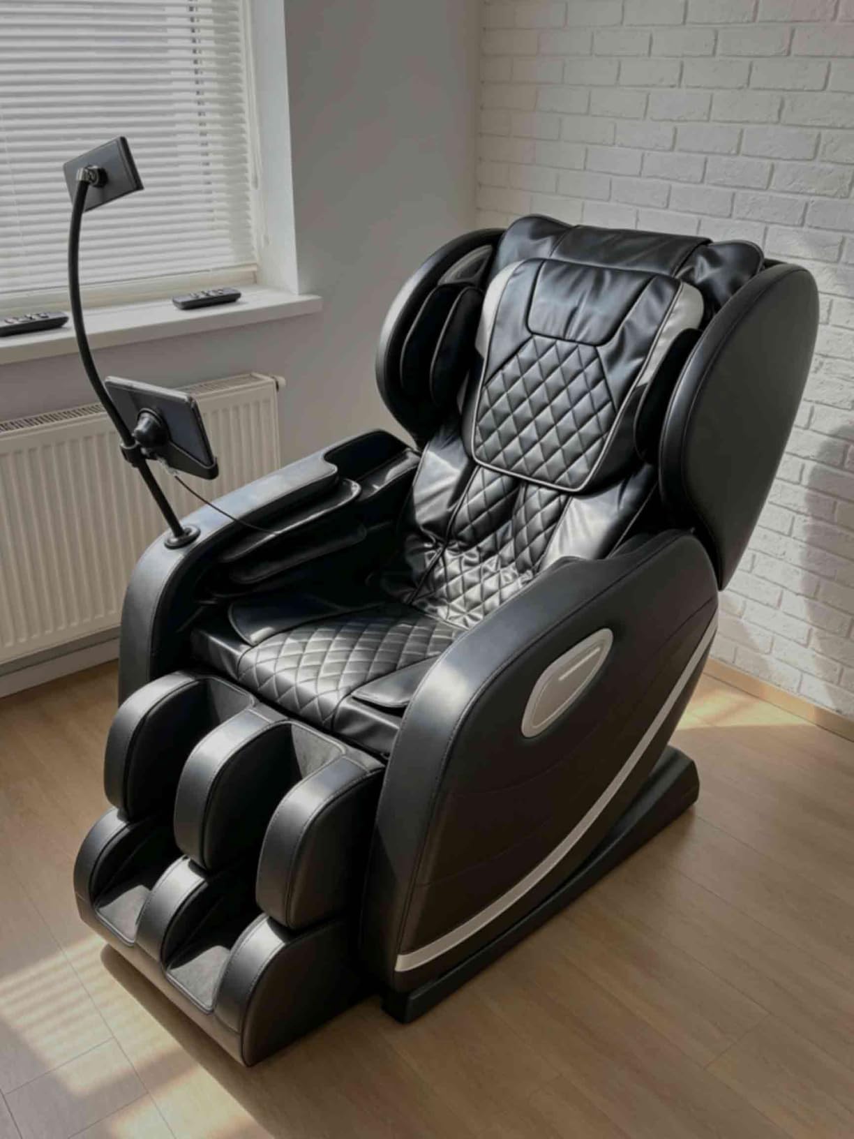 2026 SL Track Massage Chair Full Body, Zero Gravity Recliner | 12 Fix Rollers, 8 Airbags, 15 Auto Programs, Foot Massage, Heating, Bluetooth Speaker, Phone Holder for Home & Office, Gift customer photo 1