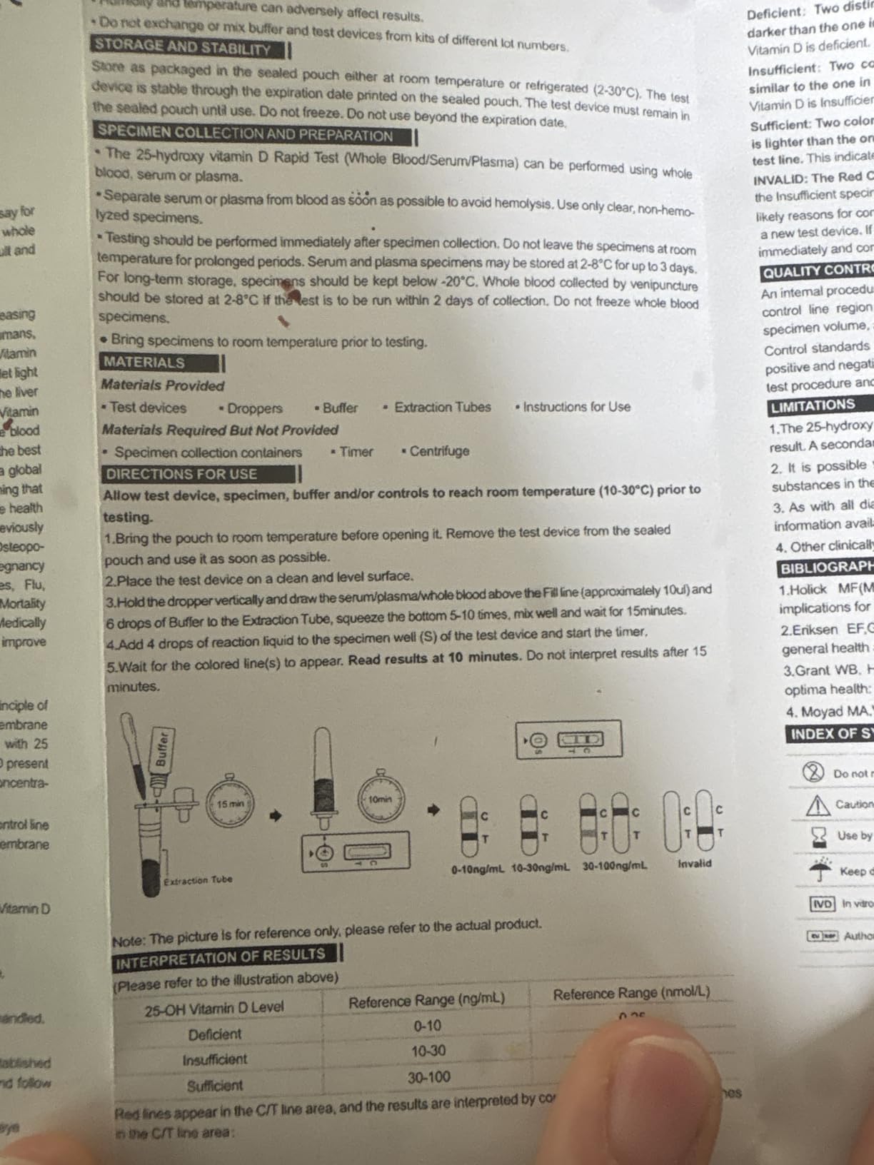 Vitamin D Test Kit at Home, Fast & Easy to Use, 2 Pack customer photo 2