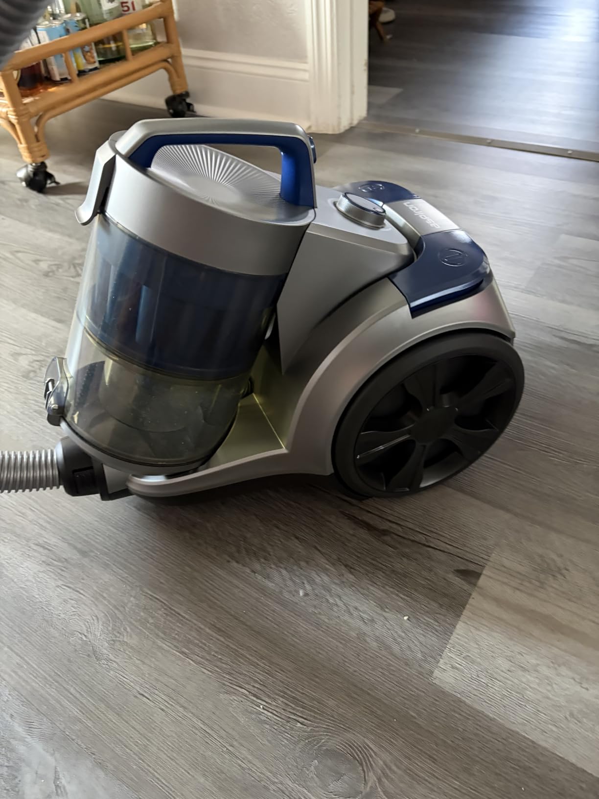 Aspiron 1700W Canister Vacuum Cleaner, 45Kpa Bagless Vacuum Cleaner | Multi-Cyclonic Filtration, 2 Anti-Allergen HEPA Filters, 3.5QT Dust Cup, No Hair Tangles for Hard Floor, Pet Hair, Sapphire customer photo 1