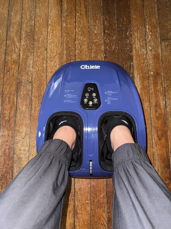 Shiatsu Foot Massager for Neuropathy with Heat and Remote Control, Deep Kneading, 4 Modes 5 Levels, Auto Shut-Off, Gifts for Women Men Mom Dad customer photo 1