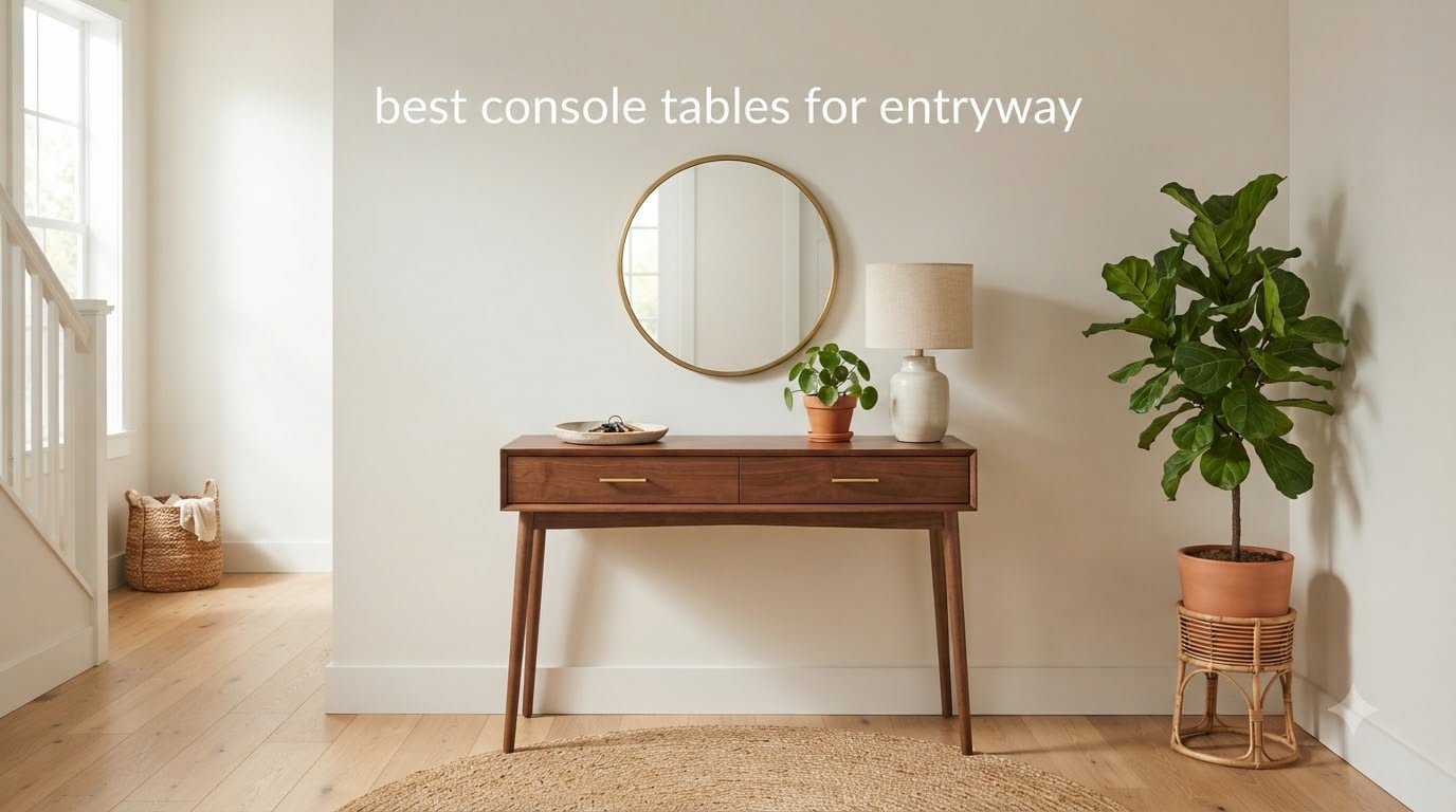 best console tables for entryway