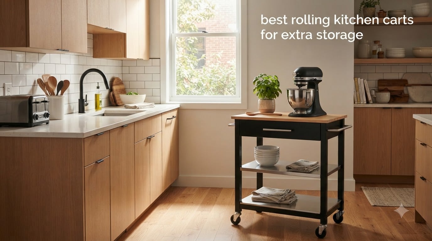 best rolling kitchen carts for extra storage