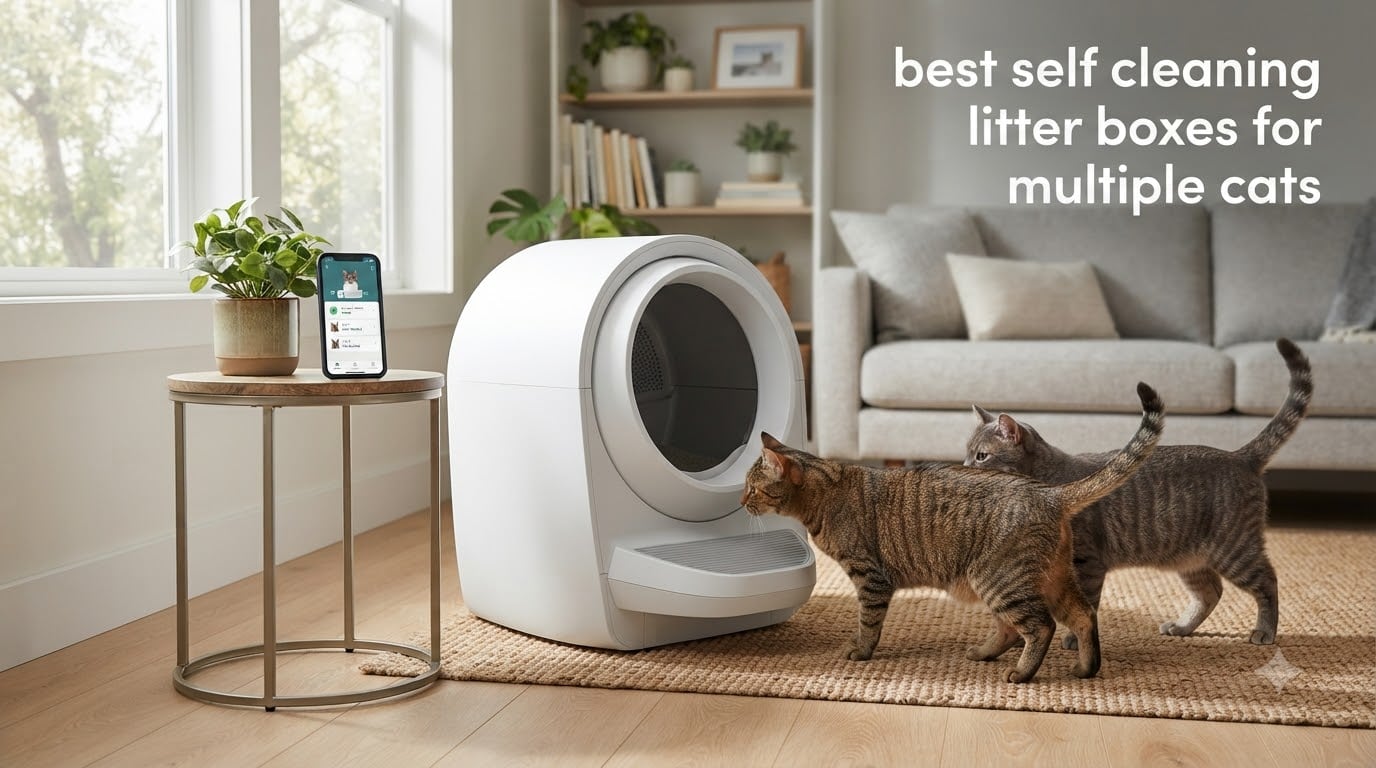 best self cleaning litter boxes for multiple cats
