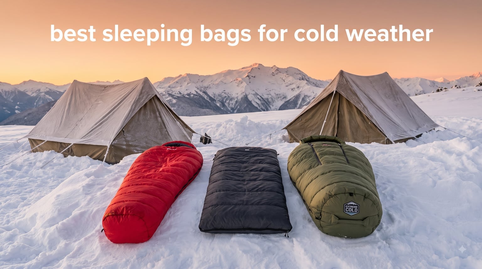 best sleeping bags for cold weather