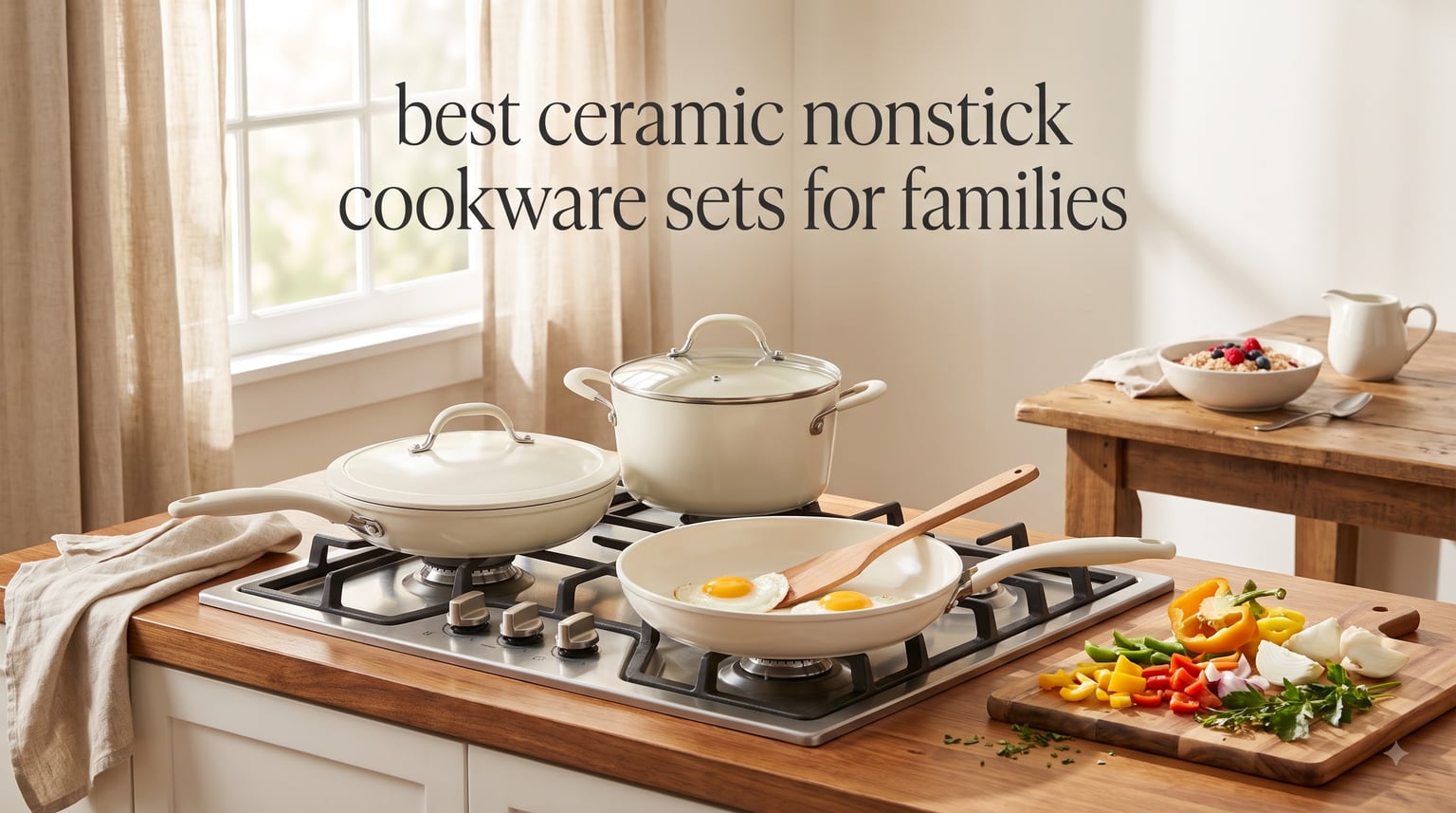 best ceramic nonstick cookware sets for families
