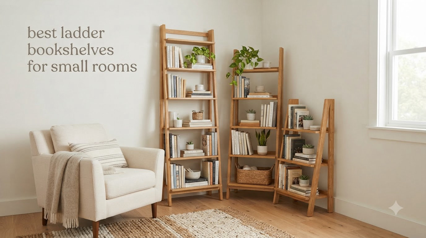 best ladder bookshelves for small rooms