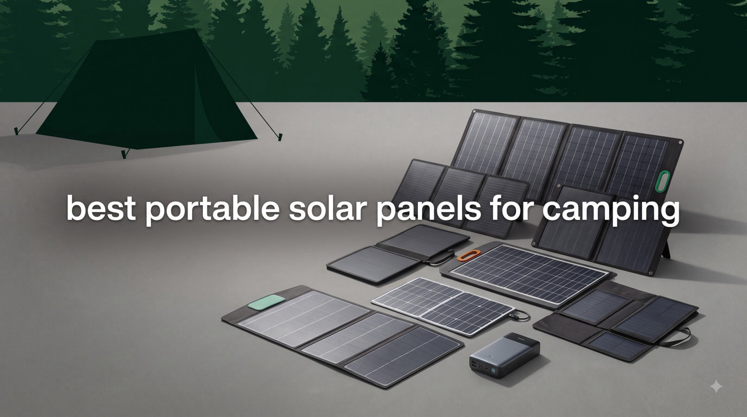 best portable solar panels for camping