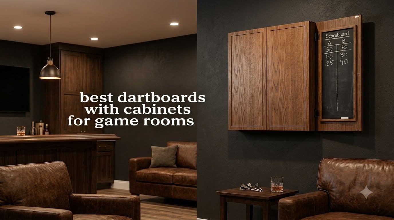 best dartboards with cabinets for game rooms