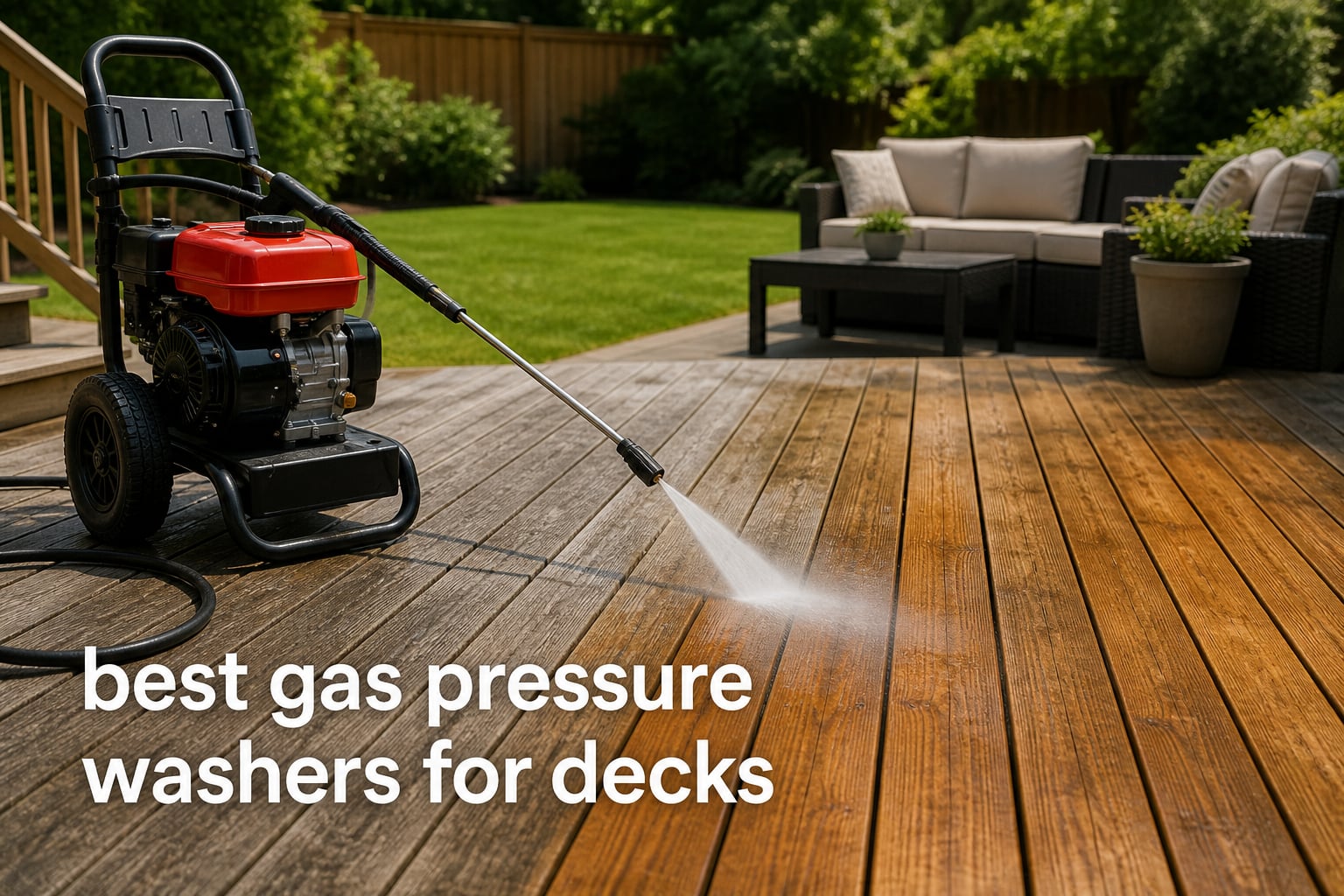 best gas pressure washers for decks