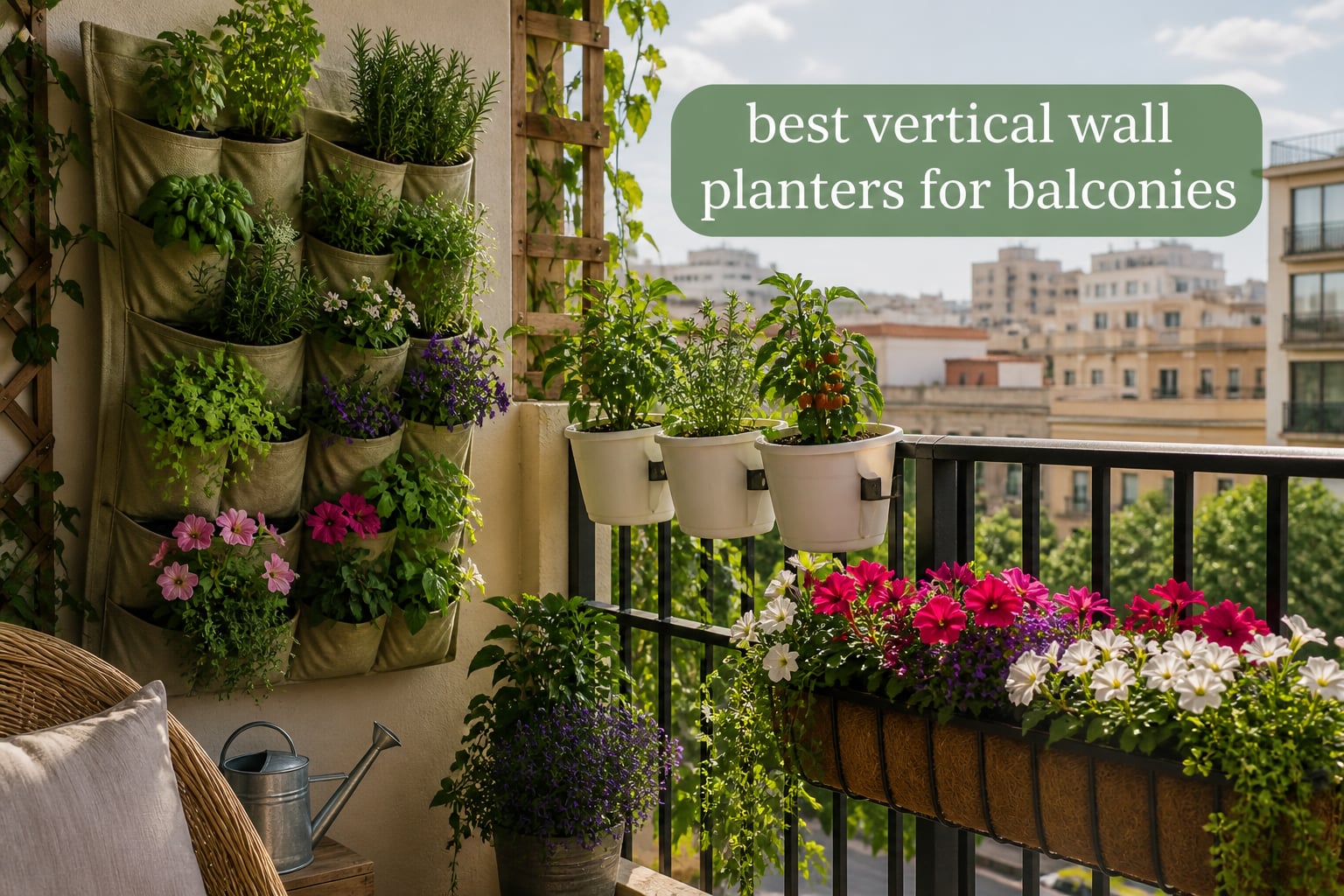 best vertical wall planters for balconies