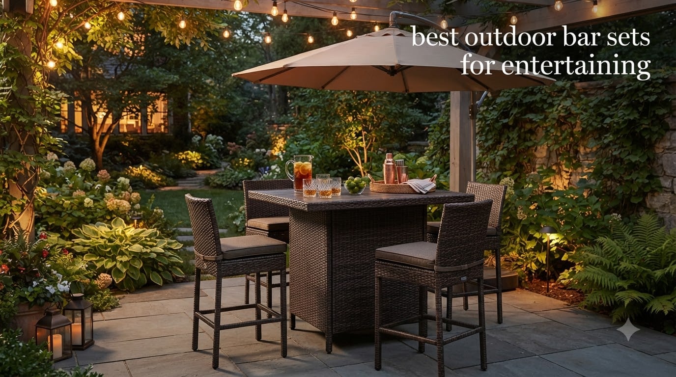 best outdoor bar sets for entertaining