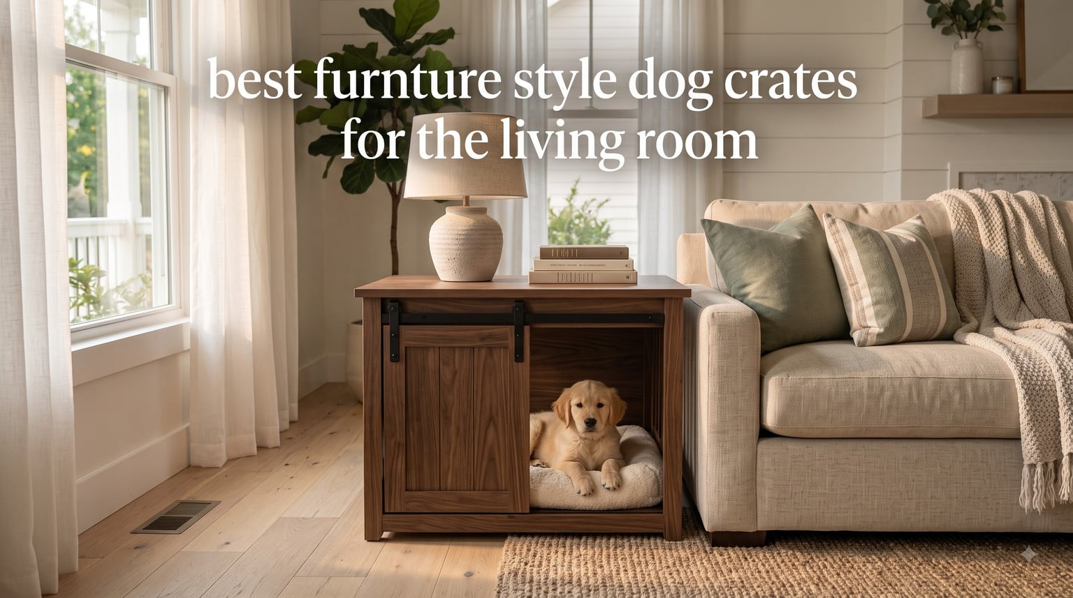 best furniture style dog crates for the living room