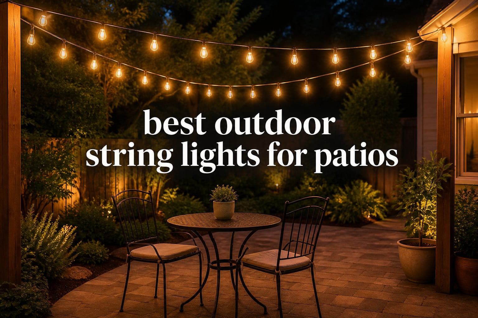best outdoor string lights for patios